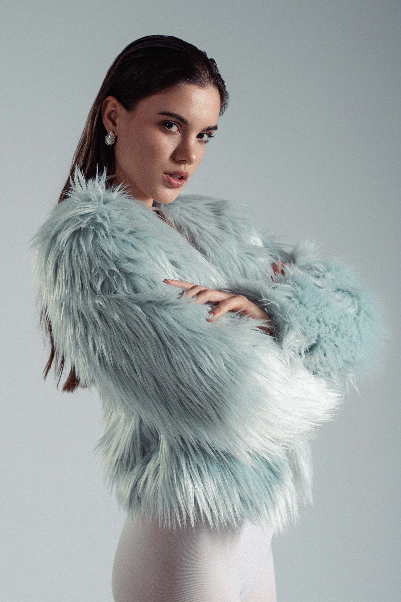 COAT NAOMI AQUA
