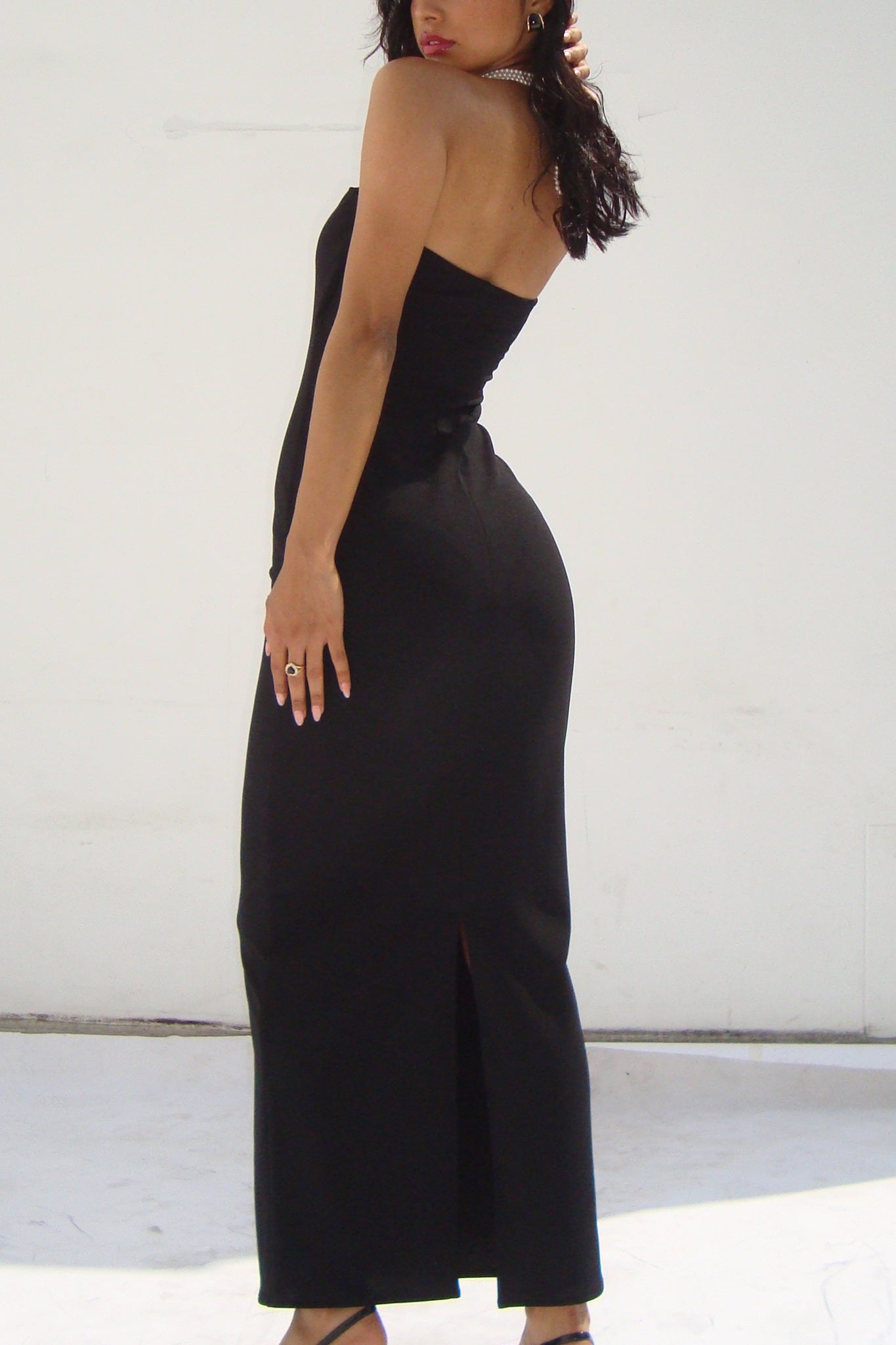 VESTIDO STRAPLESS HENNESSY BLACK