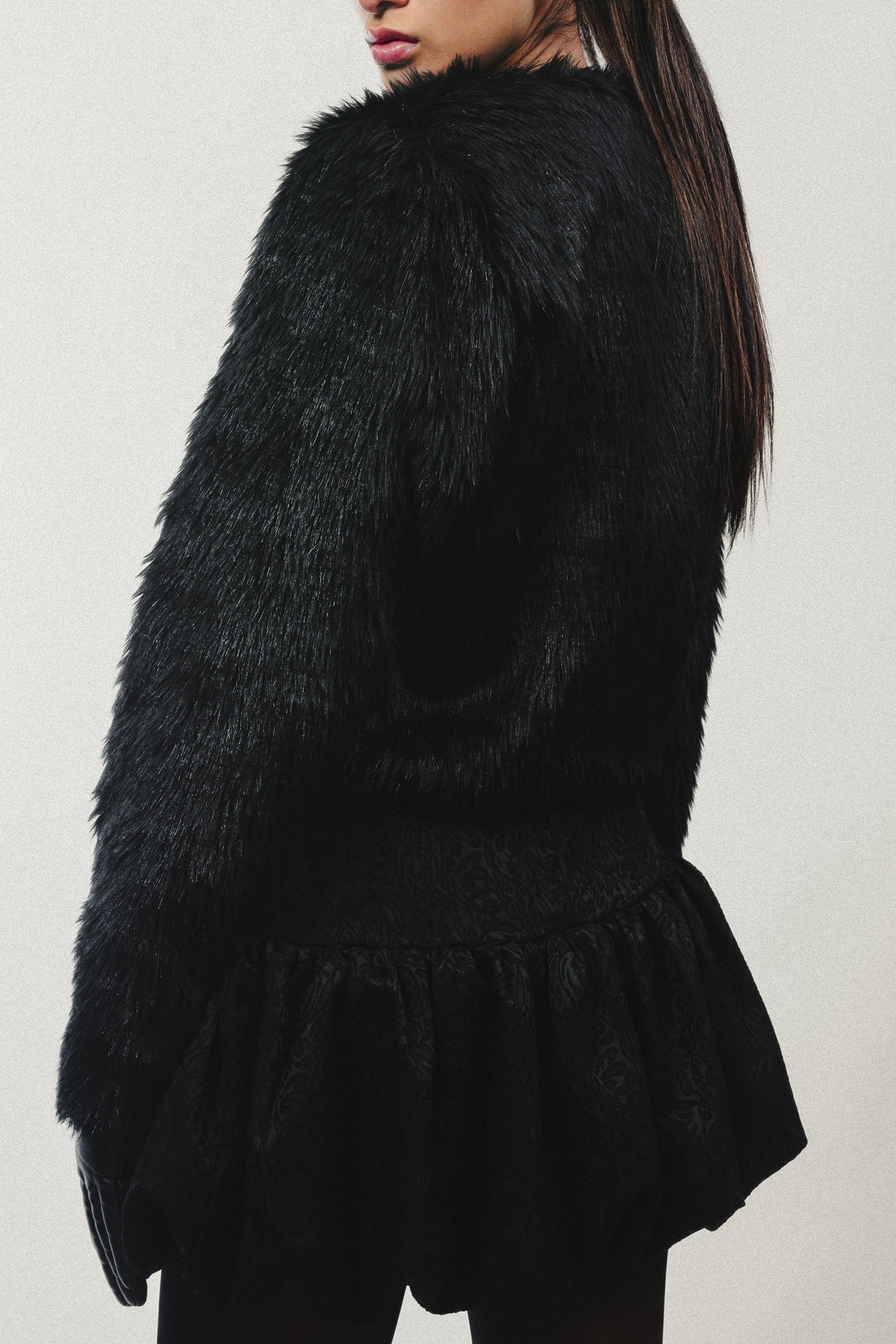 FAUX FUR  COAT NAOMI BLACK